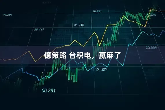 億策略 台积电，赢麻了